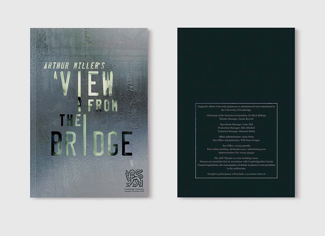 A VIEW FROM THE BRIDGE - programme